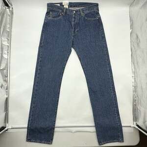 Levi's Premium 501 Original Men's Size 33x34 Blue Denim Straight Leg Denim Jeans